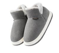 Generisch Chaussures pour femme - Mode automne et hiver - Couleur unie - Poche plate confortable - Avec chaussures blanches chaudes - Pour femme - Mariage, gris, 43 EU