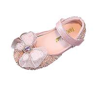 Generisch Chaussures pour filles 34 printemps tout-petit et fille chaussures décontractées semelle épaisse boucle à bout rond chaussures baskets garçons 35, rouge, 26 EU