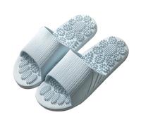 generisch Chaussures pour homme sans lacets noires pour homme - Chaussons de massage pour la maison - Antidérapants et respirants - Point d'acupuncture - Massage des pieds - Sandales pour homme, bleu