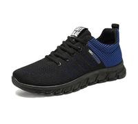 Generisch Chaussures pour hommes Nouvelles baskets d'été Chaussures de course en maille respirante Chaussures confortables avec semelle souple Cent assorties, bleu, 43 EU