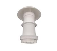 Generisch Cheminée de toit - Ventilateur champignon - Pour caravane, camping-car - Diamètre : 60 mm - 70 ° - Blanc