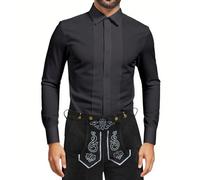 Generisch Chemise en polyester pour homme pour les loisirs. Coupe ajustée. Design boutonné. Idéal pour l'hiver. Style polyvalent pour un confort quotidien. Sous-vêtements thermiques. Chemise pour