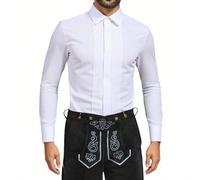 Generisch Chemise en polyester pour homme pour les loisirs. Coupe ajustée. Design boutonné. Idéal pour l'hiver. Style polyvalent pour un confort quotidien. Sous-vêtements thermiques. Chemise pour