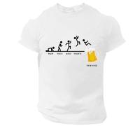 Generisch Chemise Oktoberfest pour homme - Manches courtes - Col rond - Imprimé de bière - T-shirt graphique Mon Tues Wed Thurs Friday, T-shirt blanc Beer pour homme, M