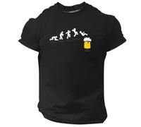 Generisch Chemise pour homme Oktoberfest - Manches courtes - Col rond - Imprimé de bière - T-shirt graphique - Lundi, mardi, mercredi, jeudi, vendredi, T-shirt noir Beer pour homme, 5XL