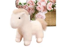 Generisch Cheval en peluche - Doudou doux à collectionner - En forme de cheval - Pour adultes et enfants - Cadeau de jeu de rôle - Décoration pour canapé, lit, voiture, salon, chambre d'enfant