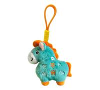 Generisch Cheval en peluche - Jolie souvenir - Motif animal chinois - Avec cordon - Pour sac à dos, anniversaire, Noël, printemps, fête, décoration d'intérieur
