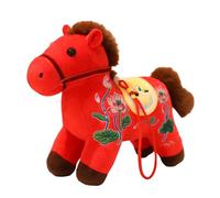 Generisch Cheval en Peluche - Mascotte du Nouvel an 2026, Mignonne, Année du Cheval, Pendentif, Ornement en Peluche | pour Fête de Printemps, Maison de Vacances, Bureau, Table, Salon, Chambre