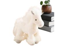 Generisch Cheval en peluche, peluche année du cheval 2026, compagnon animale, pour chambre d'enfant, maison, bureau, table de chevet, canapé et fête de vacances