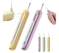Generisch Chiclify Lot de 2 enfile-aiguilles 2 en 1, outil multifonction, enfile-aiguille automatique pour coudre et tricoter à la main, accessoires de couture pour bricolage et tricot