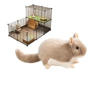 Generisch Chinchilla Peluche douillette - Douce et apaisante pour petits animaux, accessoires pour cage à chinchilla, pour dormir, se cacher, construire un nid, jouer, se blottir en voyage et à la