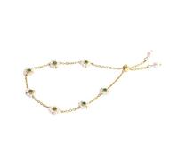 Generisch Choix Bracelet Bracelet Bracelet Bracelet Bracelets For Women Dainty Pearl Bracelet Fashion Flower Jewelry Plaqué Bracelet Bracelet Plusieurs Naturelle Bijoux (Gold, One Size)