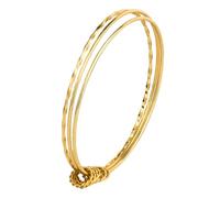 Generisch Choix Femmes Couple Anneaux Stylish Gold Plated Vietnamese Gold Bangle For Largeur Largeur Acier Anneaux (B, One Size)