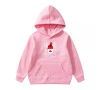 Generisch Choses cool Filles Impression de Noël Nouveau Pull à Capuche Enfants pour Hommes et Femmes avec Décoration de Poche Sweat à Capuche pour Enfants Plus Pull à Capuche Polaire Pull à Manches