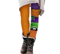 Generisch Christmas Hits Top 100 Femmes Printemps Casual Print Leggings Bottines Robe Femme, or, XL