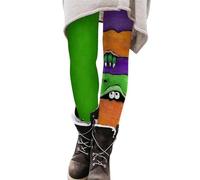 Generisch Christmas Hits Top 100 Femmes Printemps Casual Print Leggings Bottines Robe Femme, vert, S