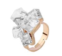 Generisch Classeur à 2 anneaux en oxyde de zirconium avec ouverture magique Anneau en cristal Anneaux encyclopédie des anneaux, Einheitsgröße, Métal