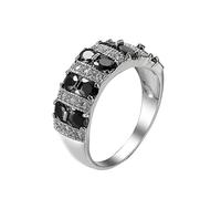 Generisch Classeur à 4 anneaux pour femme, bagues d'accompagnement, bagues pour femme, bijoux classiques, filles, femmes, hommes, tête de mort, 6, Cuivre, Aucune pierre précieuse