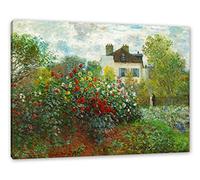 Generisch Claude Monet Impression sur toile Motif jardin de l'artiste à ArgenteuilEi 100 x 70 cm