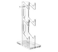 Generisch Clear Controller Stand - Pince pour casque et manette de jeu à 3 niveaux | Support antidérapant avec organisateur de câbles, matériau transparent durable pour bureau de gamiing