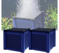 Generisch Clever Cube Lot de 2 filtres à charbon actif pour aquarium - Purificateur d'eau pour une qualité d'eau claire et propre - Pour bassins et aquariums