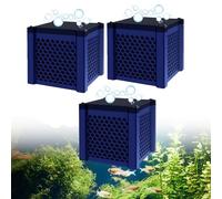 Generisch Clever Cube Lot de 3 filtres à charbon actif pour aquarium - Pour une qualité d'eau claire et propre - Pour bassins et aquariums