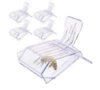 Generisch Clips pour - Lot de 5 clips transparents | Outil de marquage, boîte de piège, attrape-marquage pour le chargement et le marquage des reines des abeilles, ce qui rend le processus de