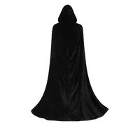 Generisch Cloak avec capuche, costume de cape à capuche, cape de vampire 140 cm, tenue de cosplay pour Halloween, théâtre, cosplay, performance, festival en plein air, performance d'événements de