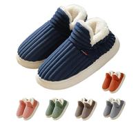 Generisch Cloud Pantoufles pour homme et femme - Peluche chaude - Doux - Moderne - Confortable - Antidérapantes - En mousse à mémoire de forme, Blue B., 46/47 EU