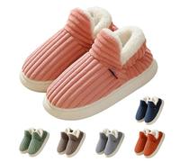 Generisch Cloud Pantoufles pour homme et femme - Peluche chaude - Doux - Moderne - Confortable - Antidérapantes - En mousse à mémoire de forme, rose b, 46/47 EU