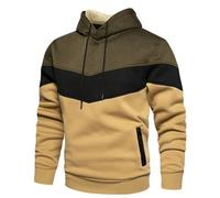 Generisch Code 18 hommes design bloc de couleur pour hommes avec poches latérales à coutures sweat à capuche livraison demain, vert, L