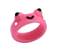 Generisch Collants à anneaux colorés pour enfants animaux polymère cadeaux anneaux résine bagues de voyage des anneaux retour, taille unique, Coton, Aucune pierre précieuse