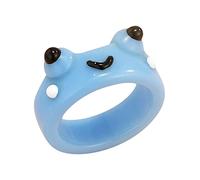 Generisch Collants à anneaux colorés pour enfants animaux polymère cadeaux anneaux résine bagues de voyage des anneaux retour, taille unique, Coton, Aucune pierre précieuse