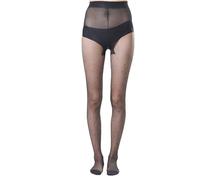 Generisch Collants de printemps avec petits points ronds pour une coupe arbitraire, aspect transparent, bas de collège tendance en noir, Noir , taille unique