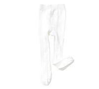 Generisch Collants pour bébé et enfant - Motif tressé - Sans couture - Collants pour tout-petits - 2025, Blanc., 12-24 mois