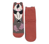 Generisch Collants résille noirs ouverts pour femmes, chaussettes sans fil confortables et décontractées, Orange, taille unique