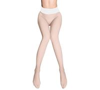 Generisch Collants sans coutures pour femme avec entrejambe profonde - Respirants - Collants fins confortables et doux pour la peau - Pour tous les jours et les occasions élégantes, Blanc., taille