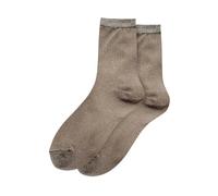 Generisch Collants transparents scintillants, collants métalliques, collants de soirée scintillants avec dentelle renforcée, coupe extensible confortable, kaki, taille unique