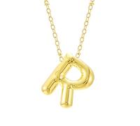 Generisch Collier à bulles Lettre Or Colliers initiaux pour femmes Tendance Pendentif gros charme Bijoux Anniversaire Adolescent Maman Grandma Femme Sister Colliers Filles, Alliage de zinc, No