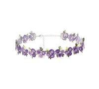 Generisch Collier ras du cou tendance en dentelle pour femme, accessoire de bijoux portable pour les rendez-vous, les soirées et les fêtes, offre des bijoux confortables, Einheitsgröße, comme décrit