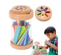 Generisch Color Sorting Toys - Set de Tasses sensorielles colorées pour Apprendre à l'activité d'apprentissage - Moteur Fin - Compétence inspirée - Jeu éducatif - Outil d'intérieur