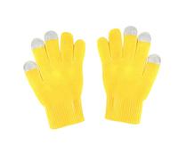 Generisch Combinaison catsuit en latex M couleur unie non laine spectacle doigts cyclisme tricotés gants gants gants écharpe femme hiver noir blanc (jaune, taille unique)