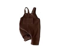 Generisch Combinaison de neige d'hiver pour bébé garçon fille salopette en coton uni grenouillère ample combinaison lion coussinets body, marron, 6-9 mois