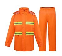 Generisch Combinaison de pluie pour homme - Veste de pluie avec capuche - Pantalon de pluie - Vêtement de travail - Pantalon de pluie - Pantalon de pluie - Survêtement de fitness - Combinaison de
