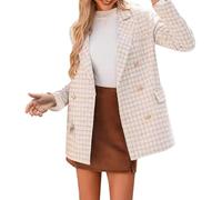 Generisch Combinaison de travail pour femme - Sweatshirt surdimensionné - Veste de sport légère et décontractée - Couleur unie - Ample - Manches longues - Avec poche - Manteau d'automne et de