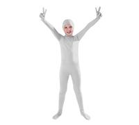 Generisch Combinaison intégrale pour la scène - Body extensible sans coutures pour cosplay professionnel avec design de couverture du visage, gris, 130