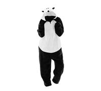 Generisch Combinaison pyjama pour femme avec joli dégradé de couleur, fermeture éclair, impression super douce, épaisse, combinaison chaude pour tous les jours pour les fêtes en famille, Blanc., XL