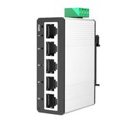 Generisch Commutateur Ethernet industriel à 5 ports avec montage sur rail DIN pour les environnements difficiles et les grandes plages de température - Minuscule commutateur Ethernet DIN Track