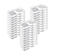 Generisch Compartiment - Conteneur à collations - Double compartiment - Récipient à épices avec couvercle | Boîte à déjeuner empilable Suace Cups, 30 tasses à sauce pour sauces, vinaigrettes