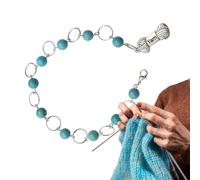 Generisch Contre-chaîne - Outil de marquage de point - Traqueur de point de tricot - Compteur de motifs de crochet - Chaîne acrylique PU de 13 à 30 cm de long pour le bricolage, suivez facilement vos